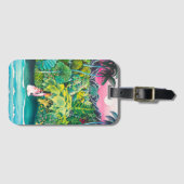 ヴィンテージハワイ旅行ポスター ラゲッジタグ (正面横)