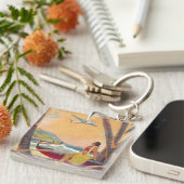 ヴィンテージハワイ旅行 キーホルダー (正面右)