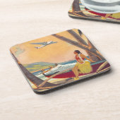 ヴィンテージハワイ旅行 コースター (左側)