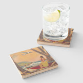 ヴィンテージハワイ旅行 ストーンコースター