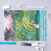 ヴィンテージハワイ旅行 薄葉紙 (クラフト)