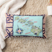 ヴィンテージハワイ枕 ランバークッション (ブランケット)