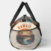 ヴィンテージハワイ熱帯ビーチトラベル&ジム名 ダッフルバッグ (右)