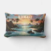 ヴィンテージハワイ熱帯ビーチトラベル&ジム名 ランバークッション (正面)