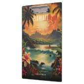 ヴィンテージハワイ熱帯ビーチ旅行 クリップボード (左)