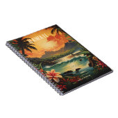 ヴィンテージハワイ熱帯ビーチ旅行 ノートブック (右側)