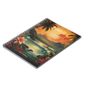 ヴィンテージハワイ熱帯ビーチ旅行 ノートブック (左側)