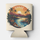 ヴィンテージハワイ熱帯ビーチ旅行 缶クーラー (裏面)