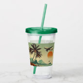 ヴィンテージハワイ/トロピカル アクリルタンブラー (裏面)