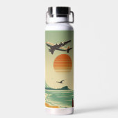 ヴィンテージハワイ/トロピカル ウォーターボトル (背面)