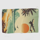 ヴィンテージハワイ/トロピカル ゴルフタオル (横)