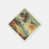 ヴィンテージハワイ/トロピカル スタンダードカクテルナプキン (角)