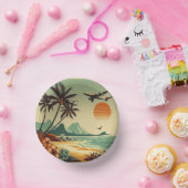 ヴィンテージハワイ/トロピカル ペーパーボウル (パーティー)