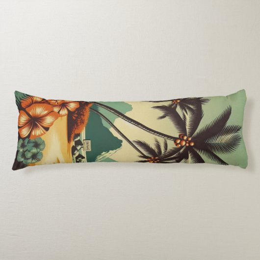 ヴィンテージハワイ/トロピカル ボディピロー (正面)