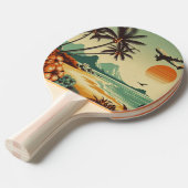 ヴィンテージハワイ/トロピカル 卓球ラケット (正面アングル)