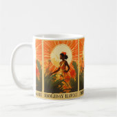 ヴィンテージハワイ：旅行ホリディバケーション コーヒーマグカップ (左)