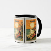 ヴィンテージハワイ：熱帯旅行 マグカップ (正面右)