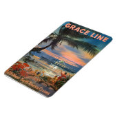 ヴィンテージハワイ，米国 –  マグネット (左側)