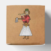 ヴィンテージハンガリークラフト紙キューブオーナメント フェイバーボックス (上部)