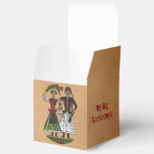 ヴィンテージハンガリークラフト紙キューブオーナメント フェイバーボックス (オープン)