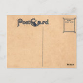 ヴィンテージハンガリーディアーモチーフ ポストカード (裏面)