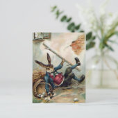 ヴィンテージハングルバニー復活祭はがき ポストカード (スタンド正面)