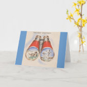 ヴィンテージハンター誕生日の挨拶 カード (黄色い花)