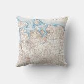 ヴィンテージハンティントンノースポートロングアイランドニューヨーク クッション (裏面)