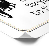 ヴィンテージハンドキッズフラッシュトイレマインダーバスルーム ポスター (角)