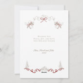 ヴィンテージハンドドロークリスマスリース シーズンカード (裏面)