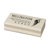 ヴィンテージハンドドローシーシェル差出人住所 ラバースタンプ (スタンプ)