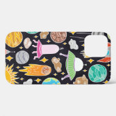 ヴィンテージハンドドロードのspを使用したシームレスパターン Case-Mate iPhoneケース (裏面 (横))
