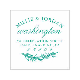 ヴィンテージハンドドロー結婚ド分岐差出人住所 セルフインキングスタンプ