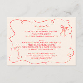 ヴィンテージハンドドロー結婚ド詳細カード エンクロージャーカード