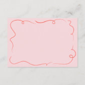 ヴィンテージハンドドロー結婚ド詳細カード エンクロージャーカード (裏面)