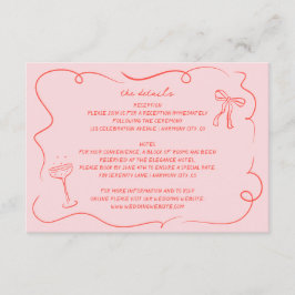 ヴィンテージハンドドロー結婚ド詳細カード エンクロージャーカード