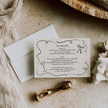 ヴィンテージハンドドロー結婚ド詳細カード