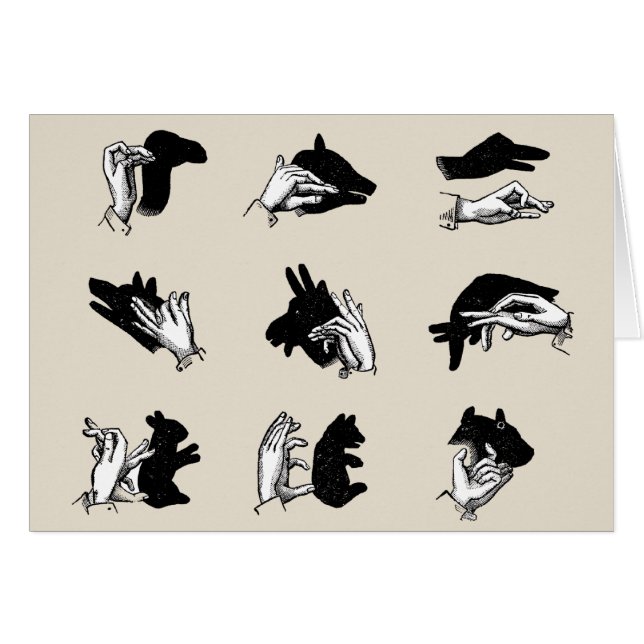 ヴィンテージハンドパペットシャドウゲーム (正面横)