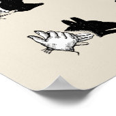 ヴィンテージハンドパペットシャドウゲーム ポスター (角)