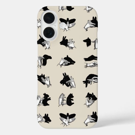 ヴィンテージハンドパペットシャドウゲーム Case-Mate iPhoneケース (裏面)