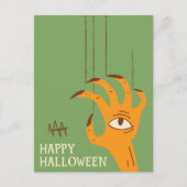 ヴィンテージハンドパペットハロウィーン シーズンポストカード (正面)