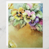 ヴィンテージハンドパ色彩の鮮やかンシーフローラアートクラフト紙 (正面/裏面)