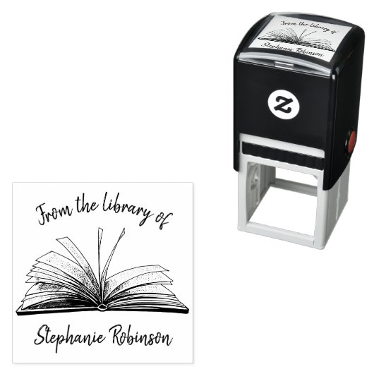 ヴィンテージハンドブック書名前をカスタムする書店 セルフインキングスタンプ (インサイチュ)