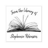 ヴィンテージハンドブック書名前をカスタムする書店 セルフインキングスタンプ (デザイン)