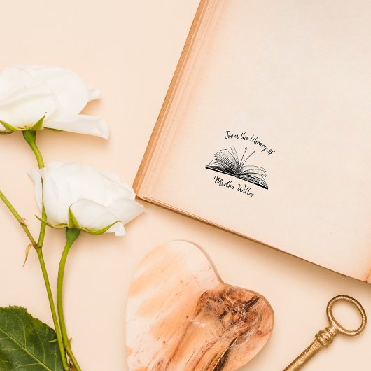 ヴィンテージハンドブック書名前をカスタムする書店 セルフインキングスタンプ