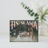 ヴィンテージハンドレタータシーズンフォト インビテーションポストカード (スタンド正面)