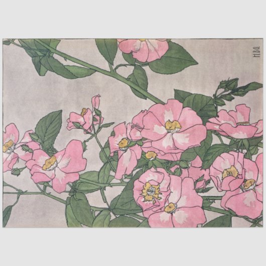 ヴィンテージハンナオーバーベックアールヌーボープラリーバラ 薄葉紙 (正面)