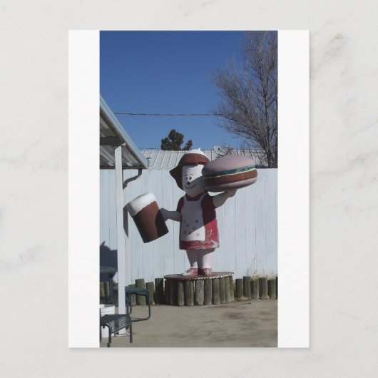 ヴィンテージハンバーガーレディ ポストカード (正面)