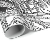 ヴィンテージハンブルクの地図（1911年） ラッピングペーパー (ロールコーナー)