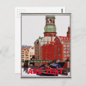 ヴィンテージハンブルク、編集文字葉書 ポストカード (正面/裏面)